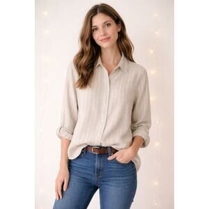 ORVIS Long Sleeve Top Medium Taupe